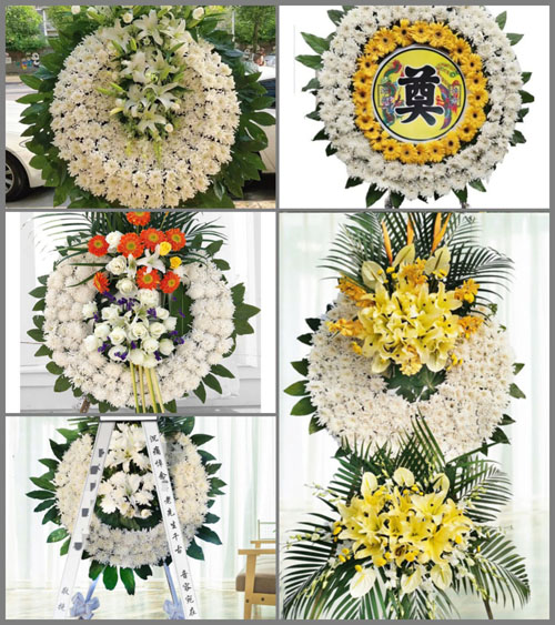 山东青岛莱西市院上镇西朱东村花圈速递